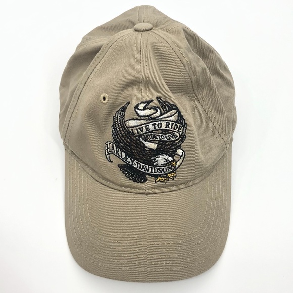 Tan Harley Davidson Cap - Picture 1 of 7